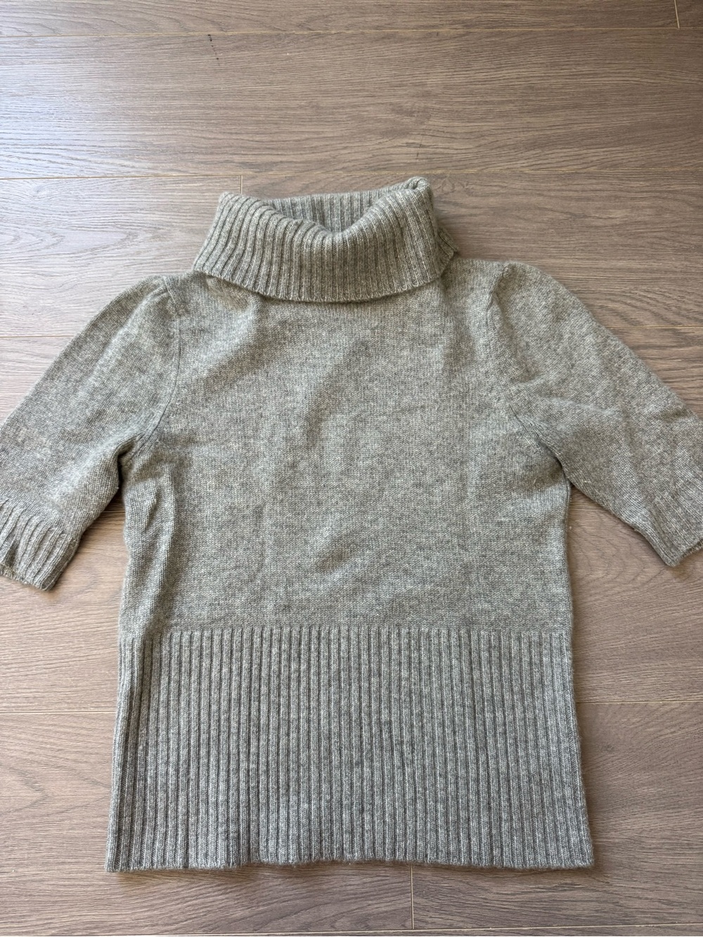 Theory 100% Cashmere Fitted Sweater S Grey